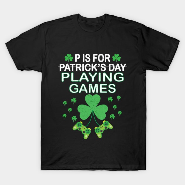 p is for playing games T-Shirt by othmane4